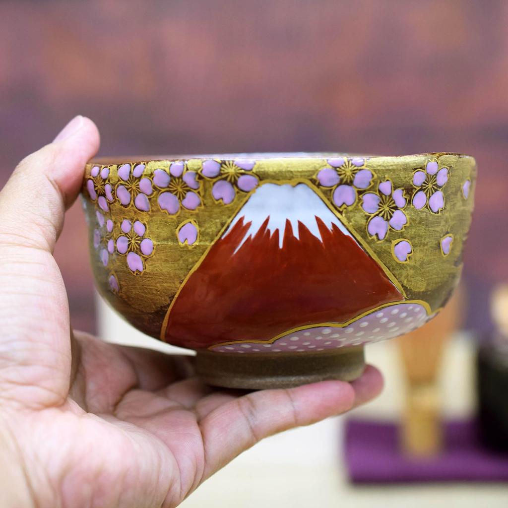 Matcha Tea Kutani Matcha Konun Sakurafuji Matcha Tea Japanese Made In Japan Bowl, Pottery, Set, Ware, Bowl, Brand, Bowl, Tableware,