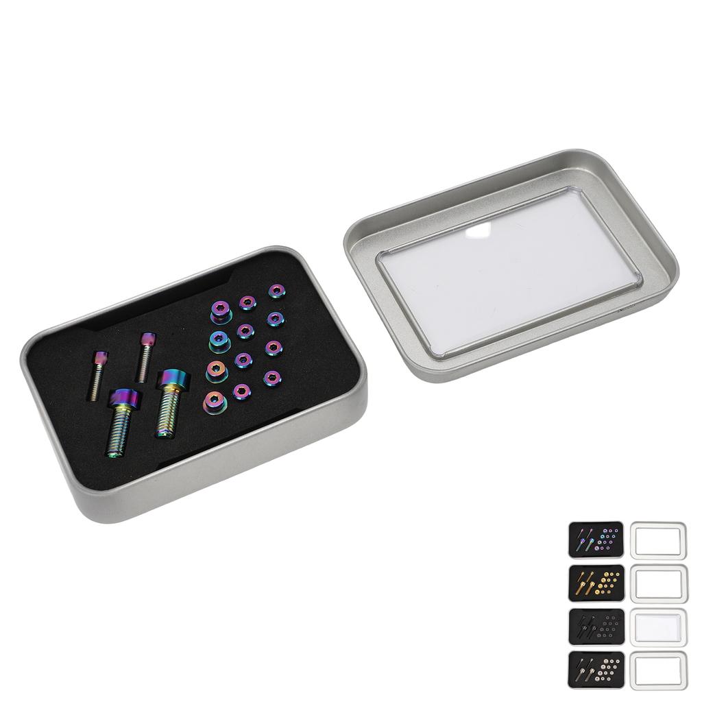 Mountain Bike Brake Lever Screw Kit Ti Alloy Brake Handle Lever Fastener Adjusting Screws with Washe