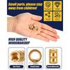 ABUL-1000Pcs Threaded Inserts Brass Knurled Nuts Heat Set Insert Tool For Plastic Parts 3D Printing Injection Molding Press