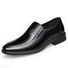 Lederschuhe neues Ein-Pedal-Business-Herrenhandgefertigt weichsohlige formelle Schuhe Britischer Stil vielseitige Lederschuhe