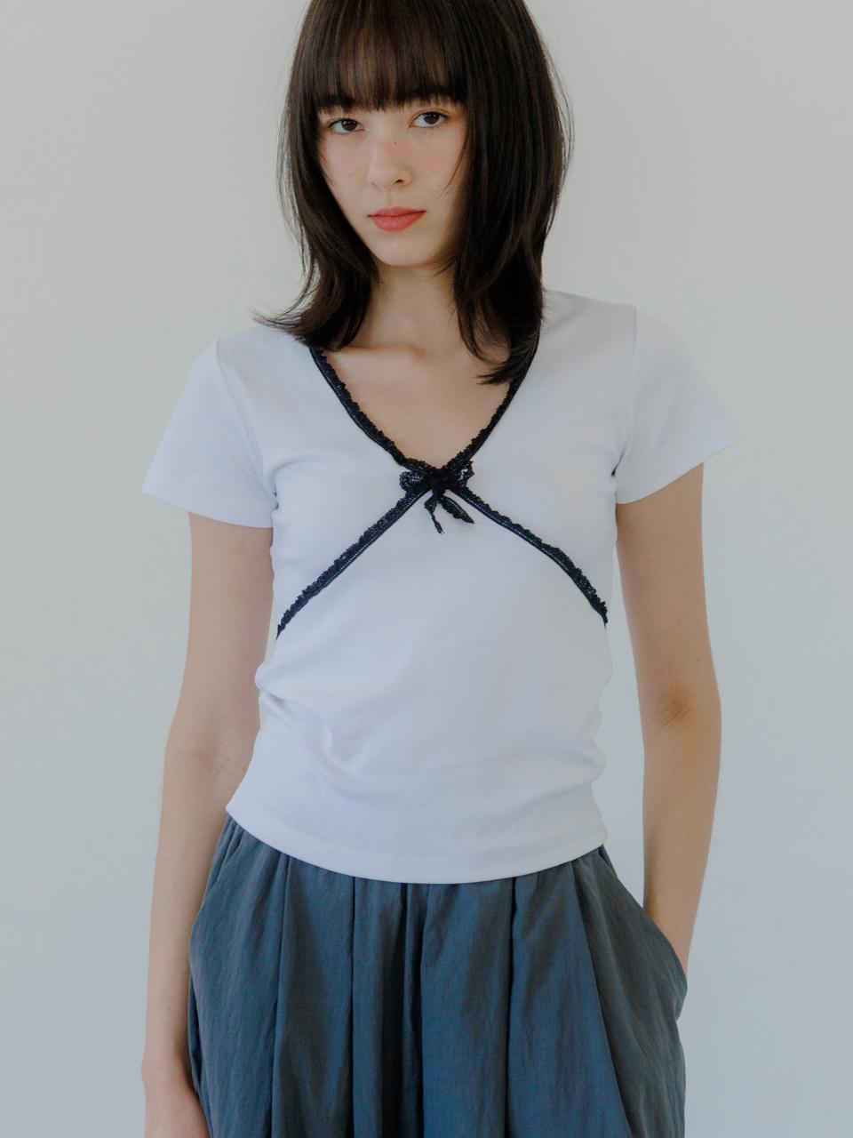 Eight Days A Week Ribbon Slim T-Shirt Iad514 Free