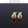Alloy Jewelry Set, Gold-plated Necklace, Earrings, Four-piece Set, Women's Jewelry Set.