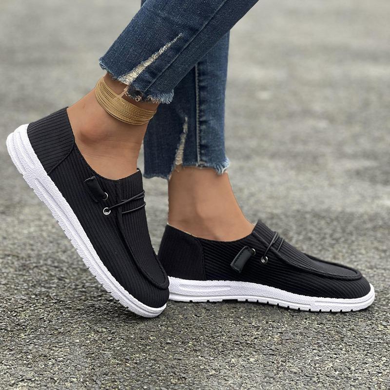Large-sized Casual Single Shoes for Women, Flat Single Shoes