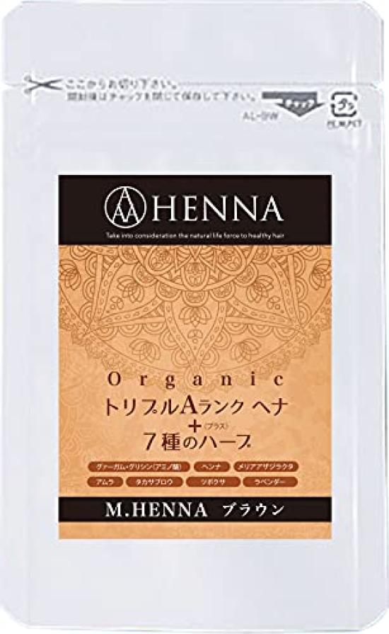 

Коричневый 1 шт. от [AAA Henna] (100г) [M.HENNA/сертифицировано Ecocert/100% органическое/контролируется в Японии]