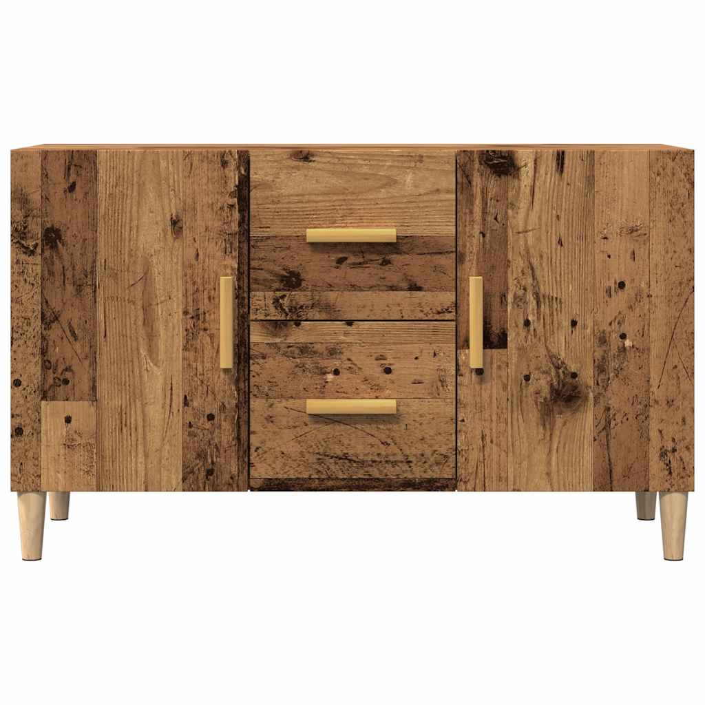 Vidaxl Chest of Drawers, Old Wood, 100X36X60 Cm, Wood-Based Material