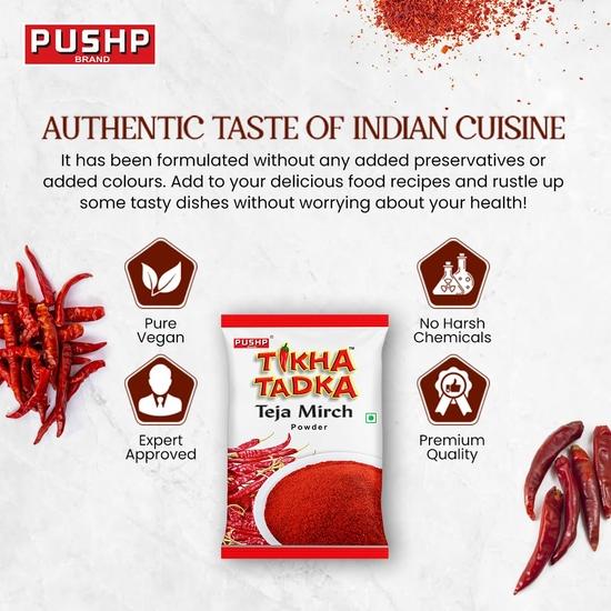 Pushp Chilli Powder (Tikha Tadka) (200g) (Pack of 1)