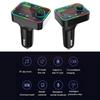 F4 Car Mp3 Bluetooth-compatible Adapter Colorful Breathing Light Qc3.1A U Disk Music Player Dual