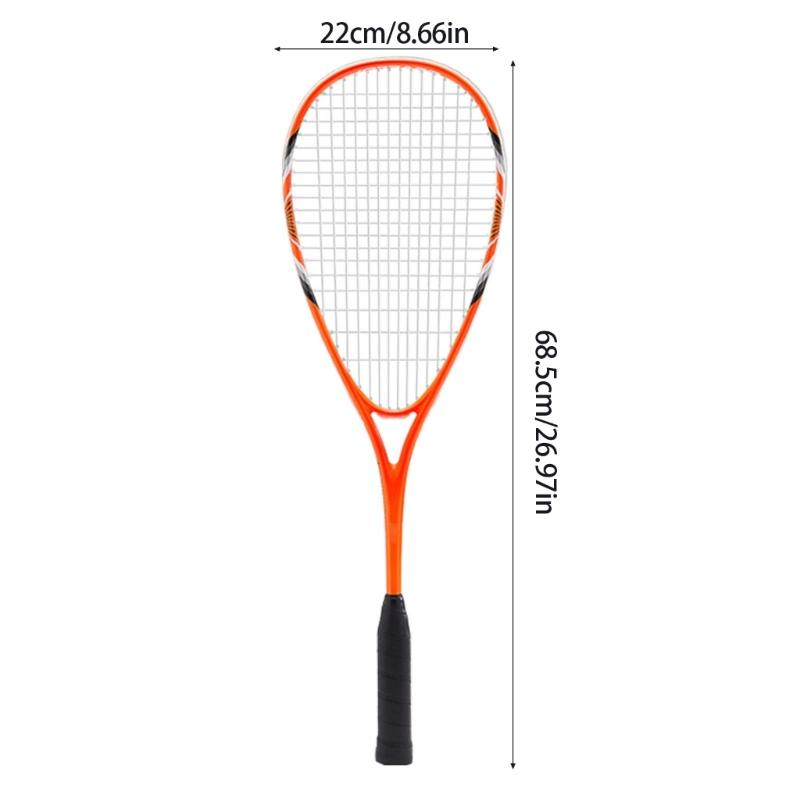 Beginner Training Squash Racket NonSlip Handle Aluminum Alloys Frame Squash Racquet Squash Training Paddles for Men Women
