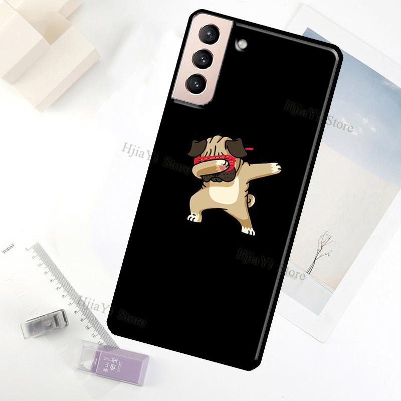 

Pug Dog Case For Samsung Galaxy S23 Ultra Note 20 10 S9 S10 Plus S20 S21 FE S22 Ultra Phone Cover Galaxy S9