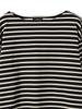 SHIPS Primary Navy Label Machine Washable Wide Striped One Size Women's Pullover, Women's, 312050343, Black,