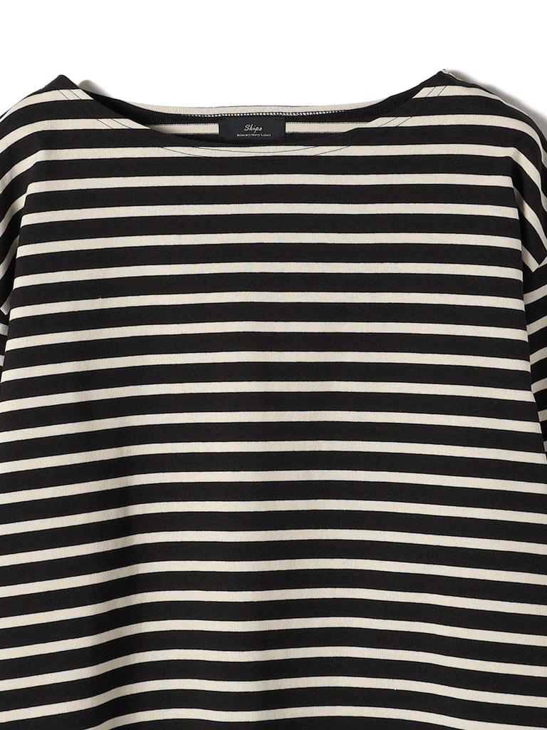 SHIPS Primary Navy Label Machine Washable Wide Striped One Size Women's Pullover, Women's, 312050343, Black,