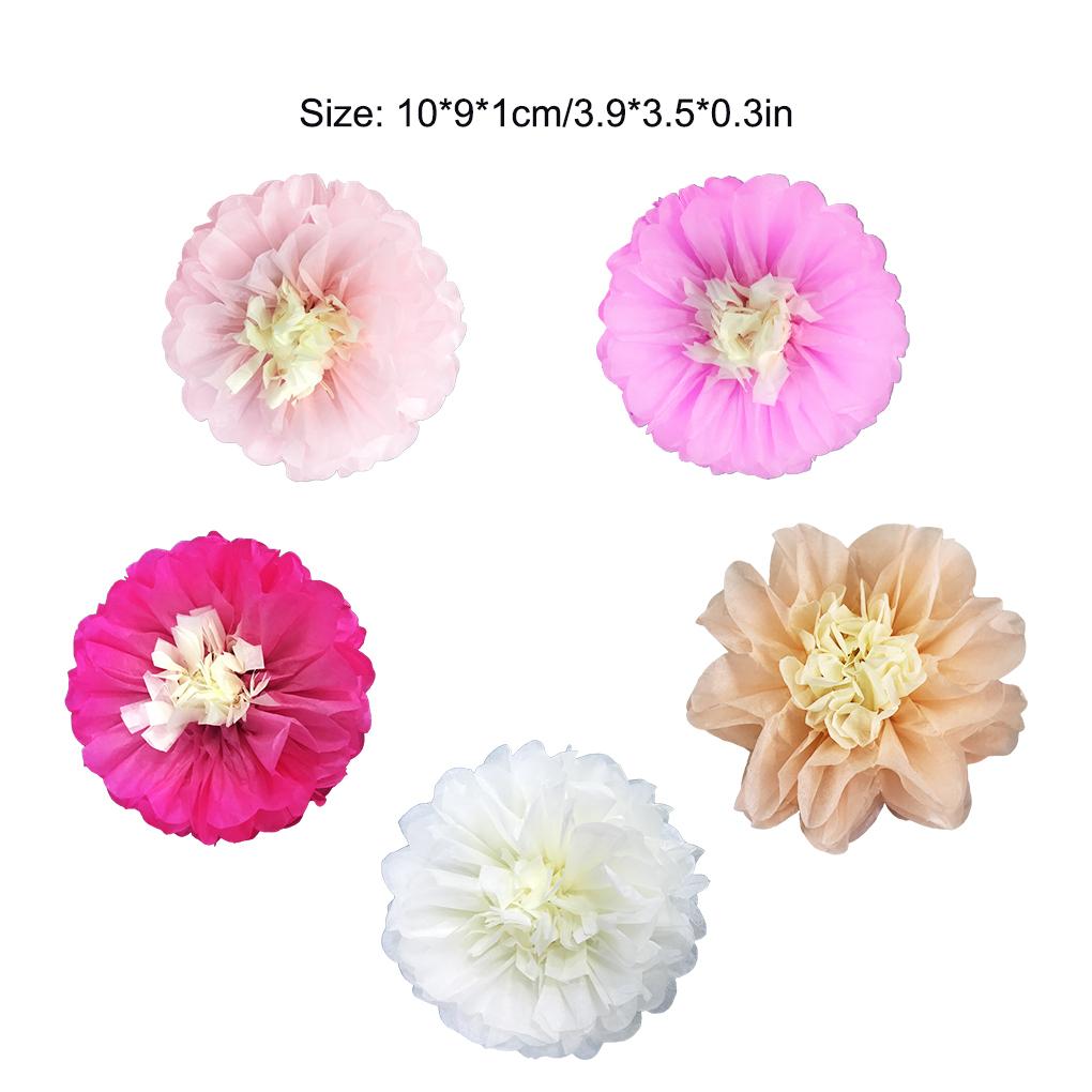 Paper Flowers Floral Decorations for Wall Handmade Handicraft Convenient Artificial Wedding Blossoms for Anniversary Party Decor