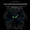 Swiss Luxury Men's Waterproof Luminous Quartz Watch with Solid Band