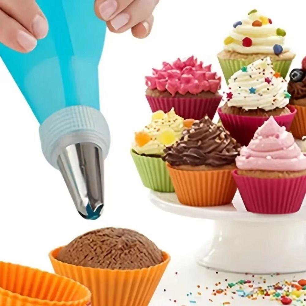 12 Heads Piping Tips Set Stainless Steel Flower Frosting Nozzles  Kitchen Gadgets