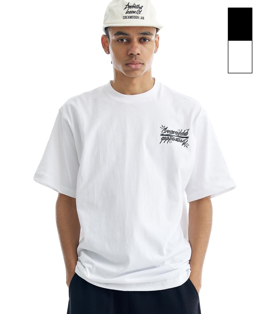 CREAM SODA LAB Crsdel Small Lettering Short Sleeve T-Shirt