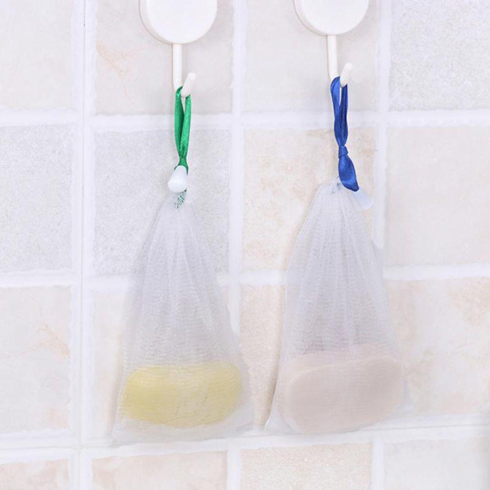Bath Exfoliating Drawstring Bag Foaming Mesh Bag Soap Saver Bag Face Cleansing Tool Net Soap Pouch