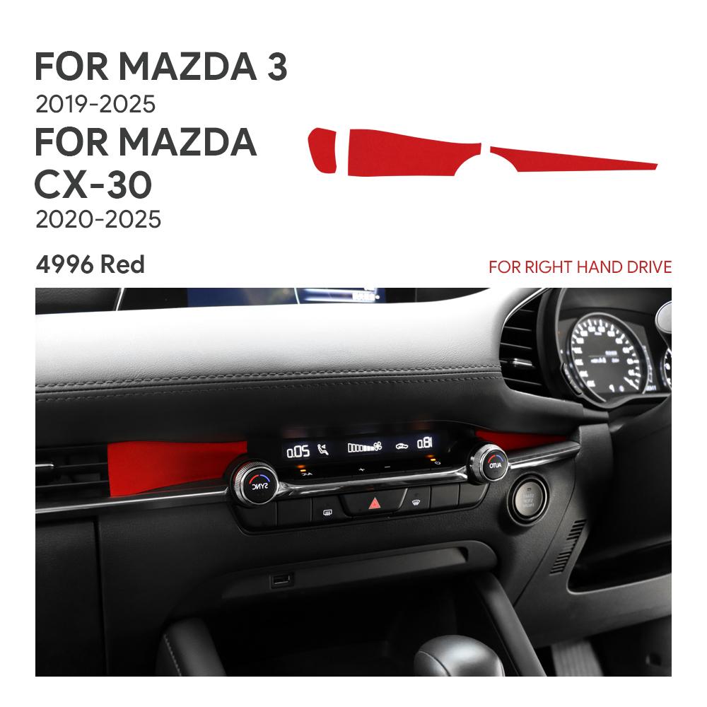 Top Suede Trim LHD RHD Sticker For Mazda 3 Axela BP M3 2019 2020 2025 2025 2025 2025 2025 Car Instrument Air Outlet Panel