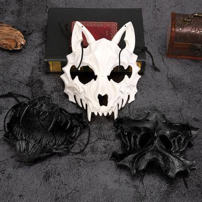 Kit de Costume Cosplay Halloween Animal Dragon Dieu Tengu Masque Costume Yasha Terrifiant pour Hommes Femmes Fête Anime Cos