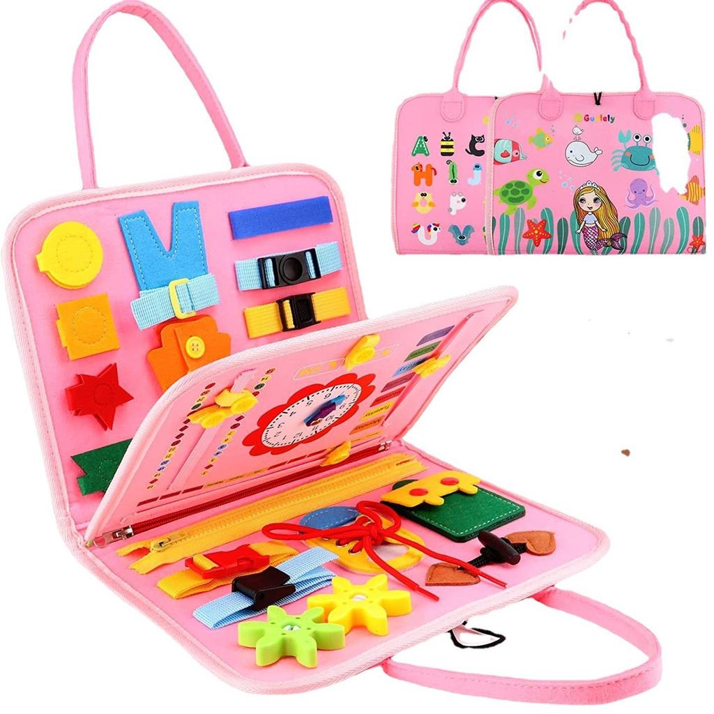 Felt Learning Board Cpc Certification Early Education Children'S Toys Busy Board Dressing Learning Aids