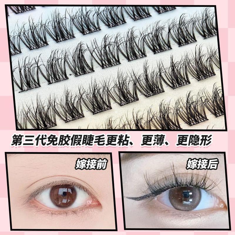 Aimo - Natural Crisscross Glue Free Cluster Lower False Eyelashes