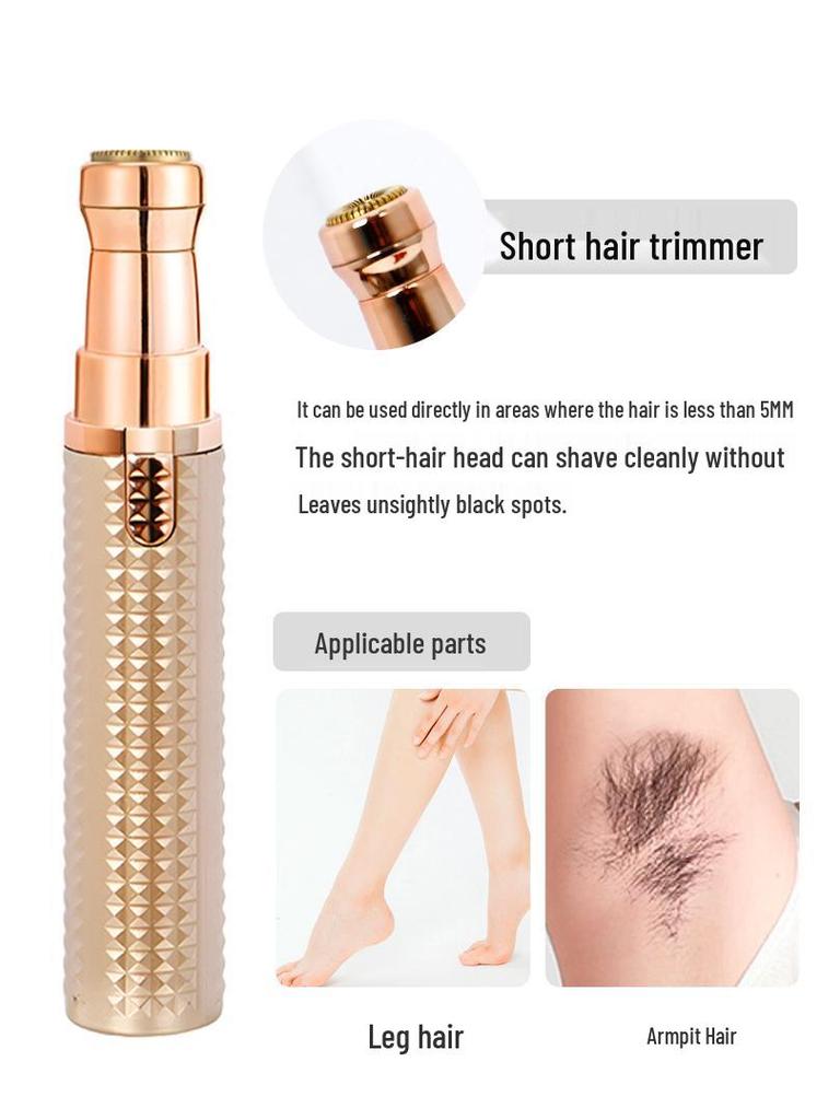 Women's Electric Eyebrow and Nose Hair Trimmer & Razor Set