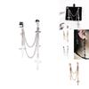 Punk Cross Drop Earrings With Alloy Metal For Womens Fashion Accessories
