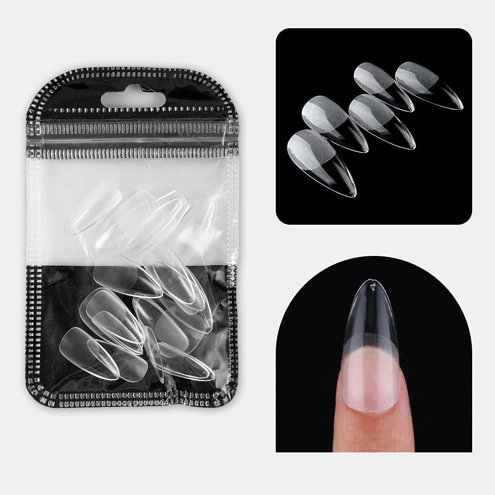Nail Art Tablets Ultra-Thin And Seamless Half-Stickers, Full Stickers, Matte Square Long Water Droplets, Almonds, No-Carving And Grinding Fake Nail