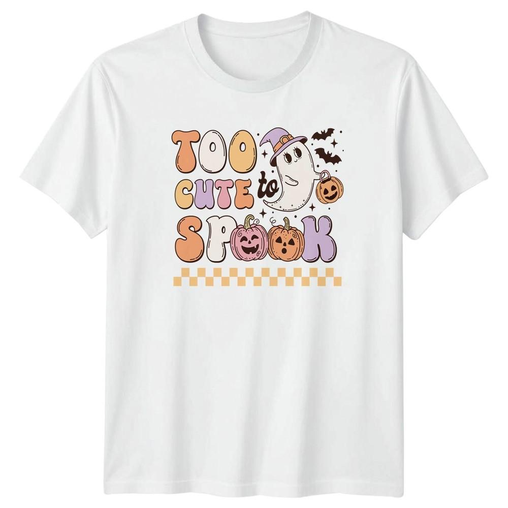 Too Cute To Spook TShirt Retro Ghost Halloween Gift For Him And Her S