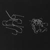 100Pcs Double Back Thorn, Bent Fishhook, Long Handle, Tube, Sea Fishing Hook, Barb With Ring, Crooked Mouth Hook