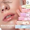 6Pcs Fresh Fruit Roll-On Lip Balm Moisturizing Clear Transparent Lip Oil Long Lasting Hydrating Lip Gloss Woman Makeup Cosmetics