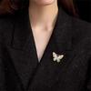 Elegant Pearl Butterfly Brooch Corsage for Clothing and Sweaters