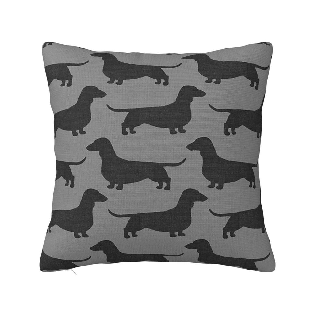 Dachshund Valentines Day Pillow Covers Polyester Home Dogs Animal Cushion Cover Cool Decorative Pillow Cover 4545