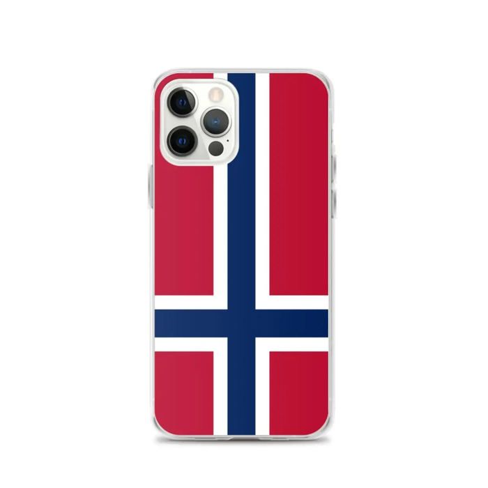 Coque iPhone - Drapeau île Bouvet - Souple - Multicolore - TPU - Compatible iPhone 12 Pro