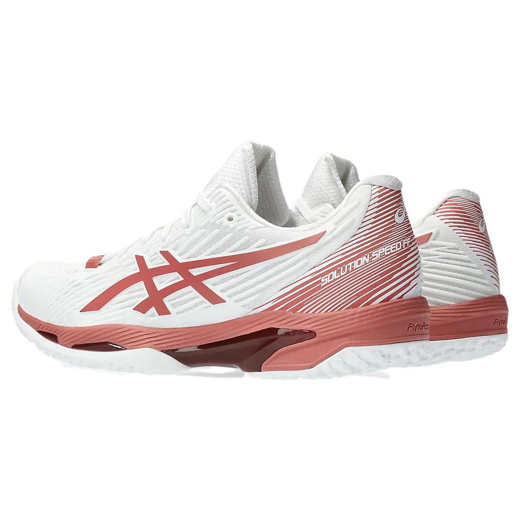 New Asics Solution Speed FF 2 OC Cushioning Low Top Tennis Shoes Women's Red White 1042A135-105