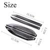 1Pair Aluminium Alloy + Real Carbon Fiber Car Side Body Fender Trims Decoration