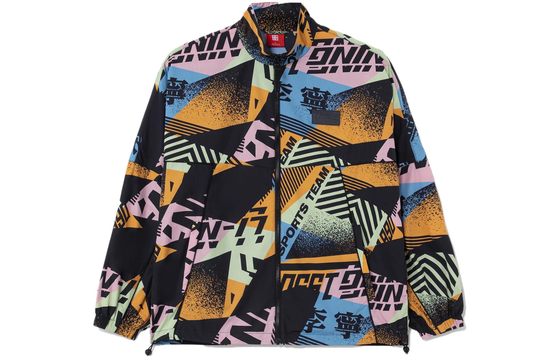 Куртки Li Ning Мужские Многоцветные С воротником-стойкой Умеренные Другие AJDS095-3 XL