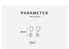 925 Sterling Silver Angel Teardrop Earrings for Women, High-End Niche Light Luxury with Cat's Eye Stone.