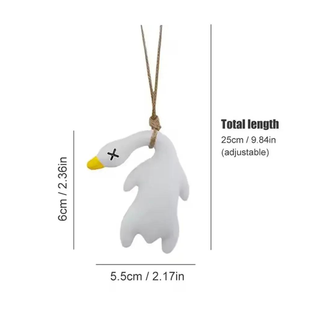 NEW 1/2PCS Cute Magic Color-Changing Roast Duck Car Charm Pendant Uv Temperature-Sensing Color Change Creative Diy Ornament