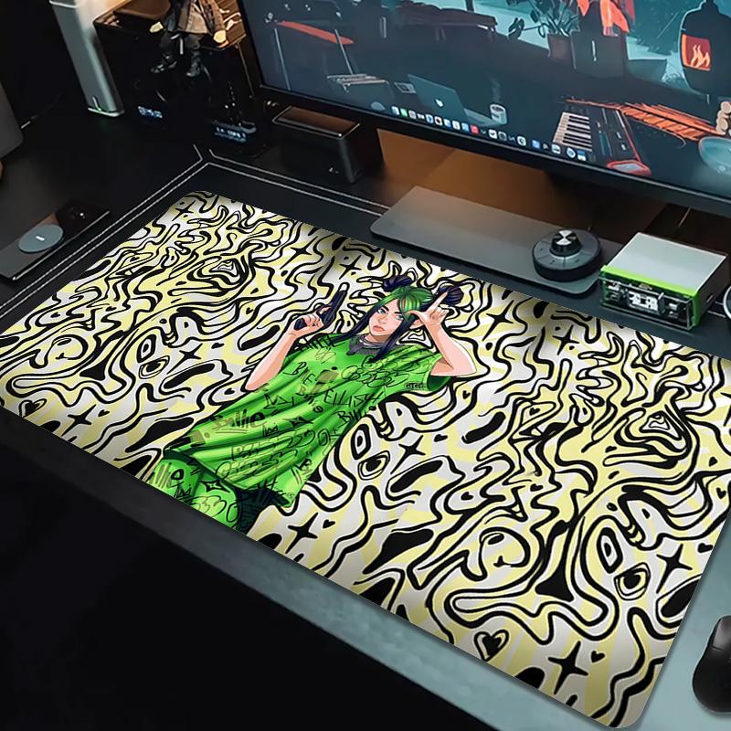 Angel Wings Halo Lace Solid Color Mouse Pad Large Gaming Table Cushion Non-slip Laptop Tablet Big Mousepad XXL Mat Mini PC Playmat With Lock edge