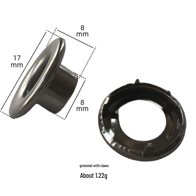 400-Piece 5mm Grommet Kit for Clothing, Shoes, Hats, Leather, Fabric, and Canvas Belts - For DIY Projects