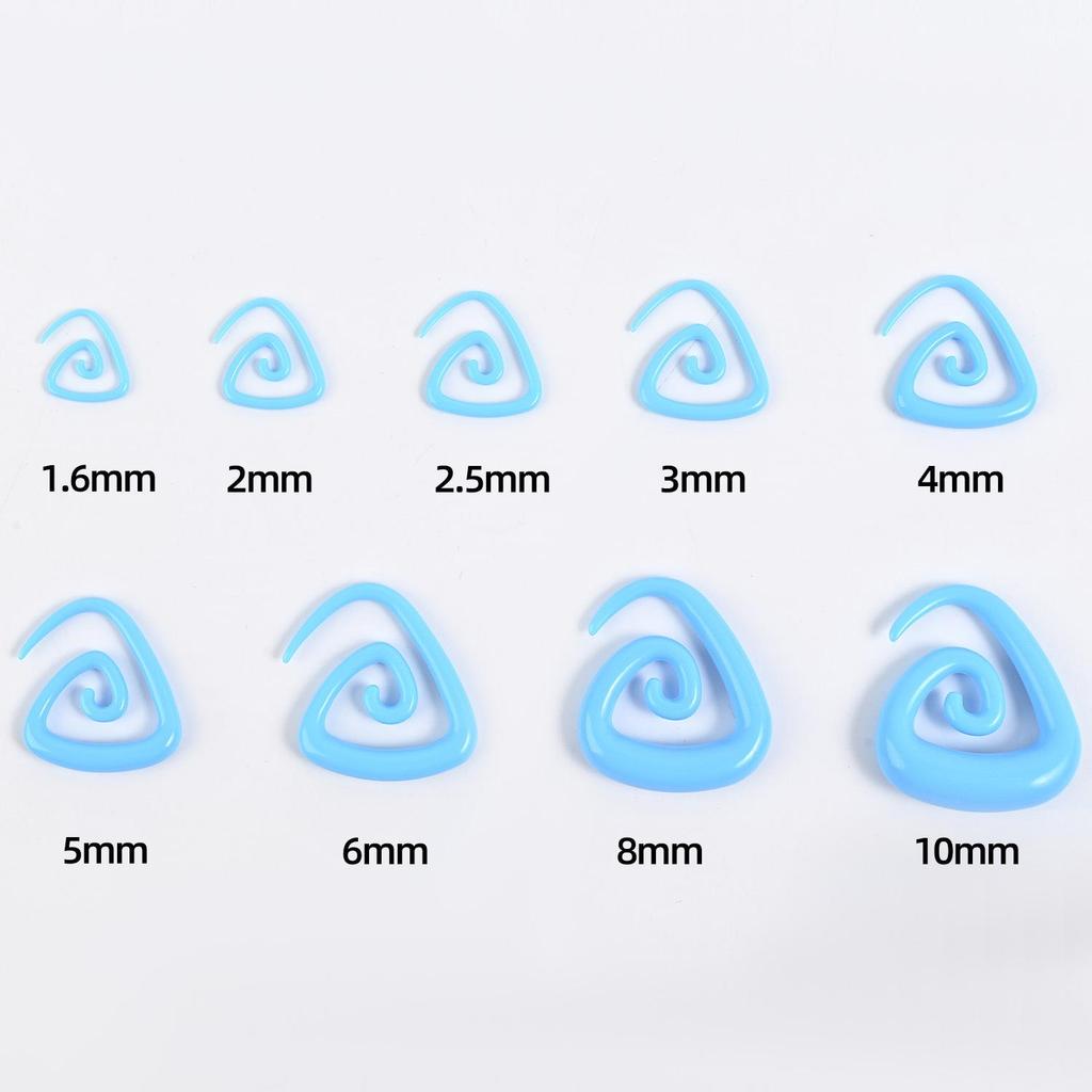 Acrylic Heart & Triangle Ear Plugs – Colorful Piercing Jewelry In Multiple Sizes