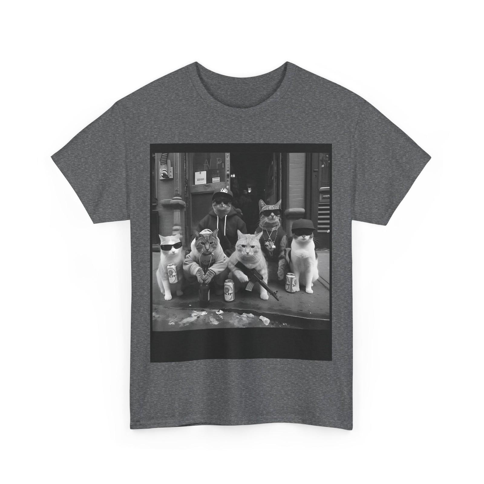 Cat Funny Meme Shirt, Gangster Cats Street Funny T-Shirt XXXXL
