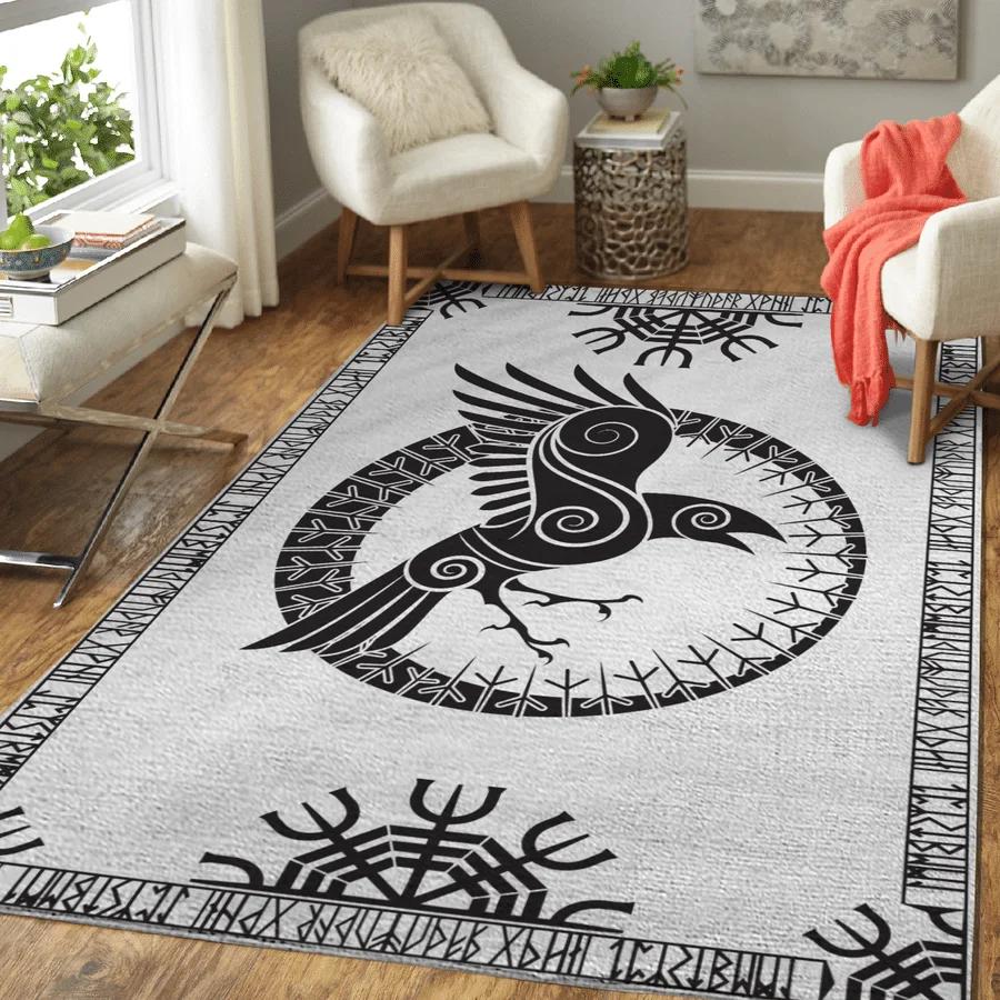 3D Viking Pattern Carpet Area Rugs Graphic Square Anti-slip Large Carpets Living Room Home Decoration Children Bedroom Carpet