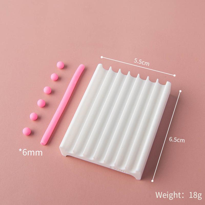 Tira de Atrito/Molde de Bola Macia 1-6mm Cerâmica Macia Diâmetro Disponível em Ambos os Lados Brincos DIY Bola Pequena de Argila Ferramenta de Moldagem Rápida