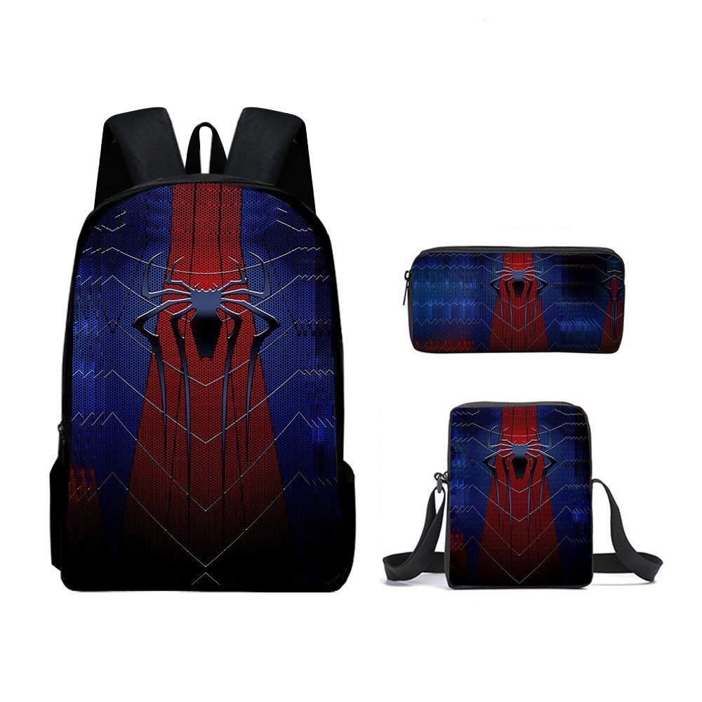 Spider-Man Hero No Return Backpack 3D Digital Printing Casual Trend Backpack pen bag