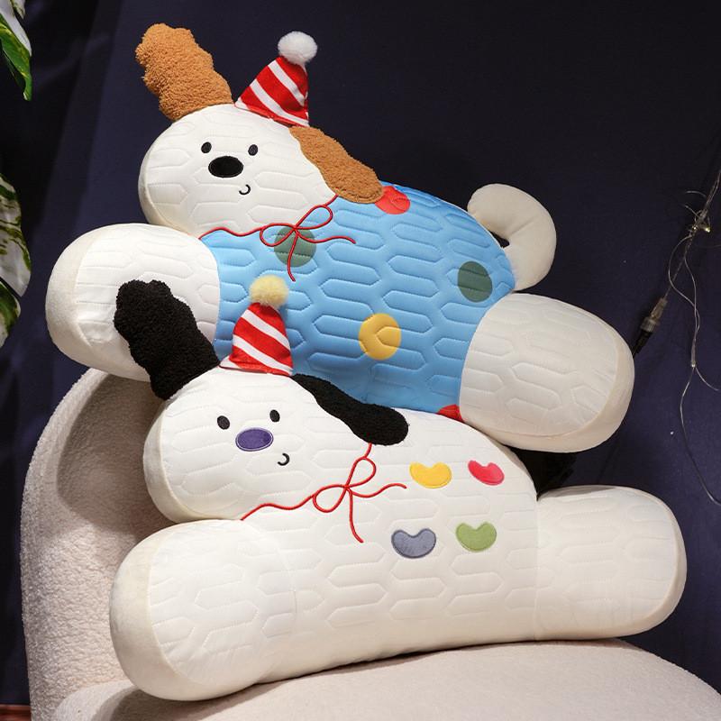 Toy Removable Plush Lumbar Cushion With Cartoon Animal Pattern Chair Decor Doll