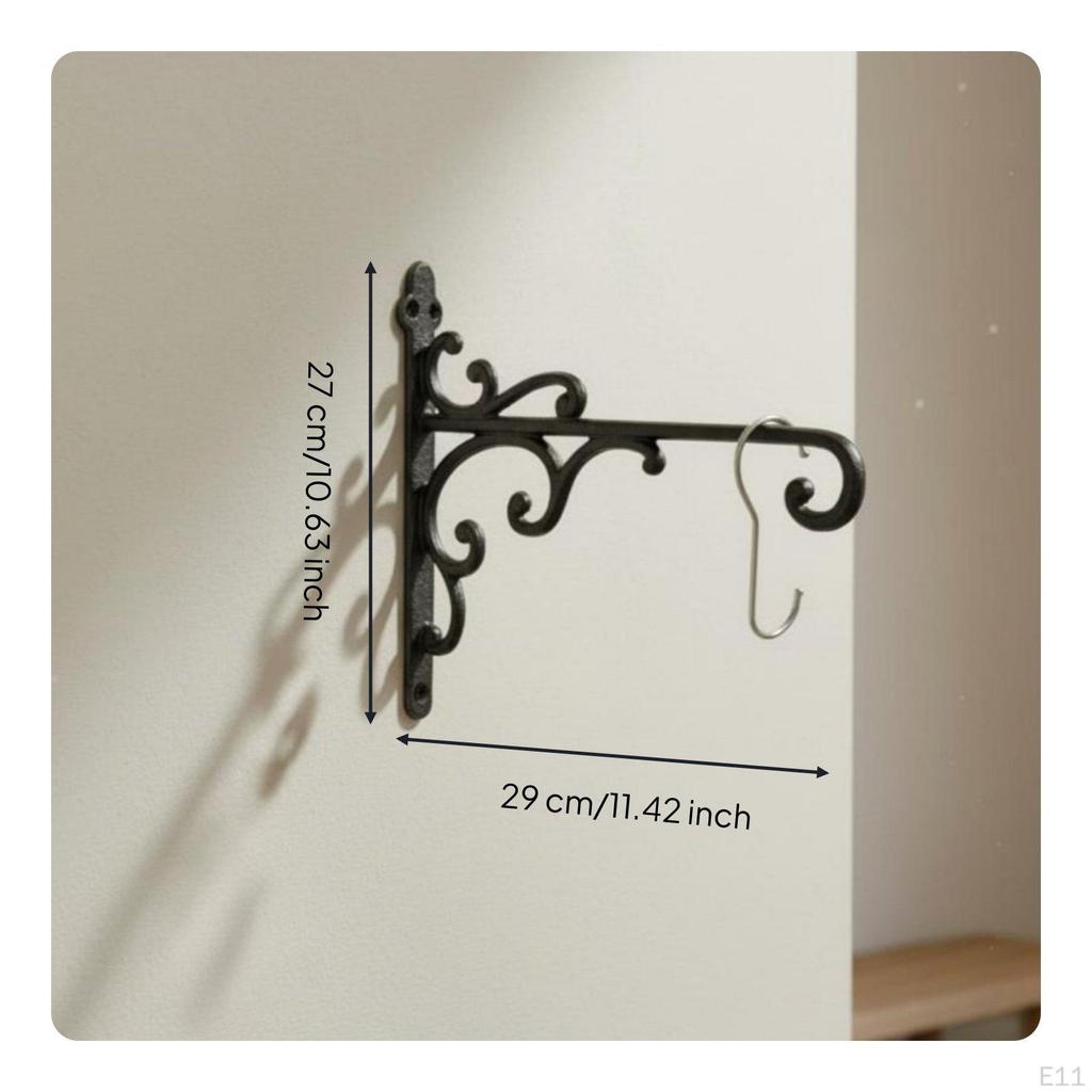 Cast HeavyDuty Coat Hook Decorative Rustic Wall Heavy Duty Vintage Style Hat Rack for Entryway,