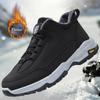 Winter New Men's Sneakers Solid Color Fashion Yellow Men Snow Boots Outdoor Non-slip Hiking Shoes for Men Waterproof Sports Shoe