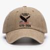 1pc Printing Baseball Cap for Women US 250th Anniversary Cap Adjustable Retro Washed Patriotic Cap 250th Anniversary Trucker Hat