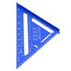 Pătrat de căprior de 7 inch Aliaj de aluminiu Scară dublă 45 90 grade Riglă triunghiulară Riglă de unghi Tâmplar